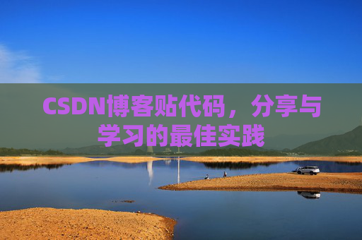 CSDN博客贴代码，分享与学习的最佳实践